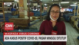 VIDEO: Ada Kasus Positif Covid-19, Pasar Minggu Ditutup