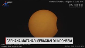 VIDEO: Gerhana Matahari Sebagian di Indonesia