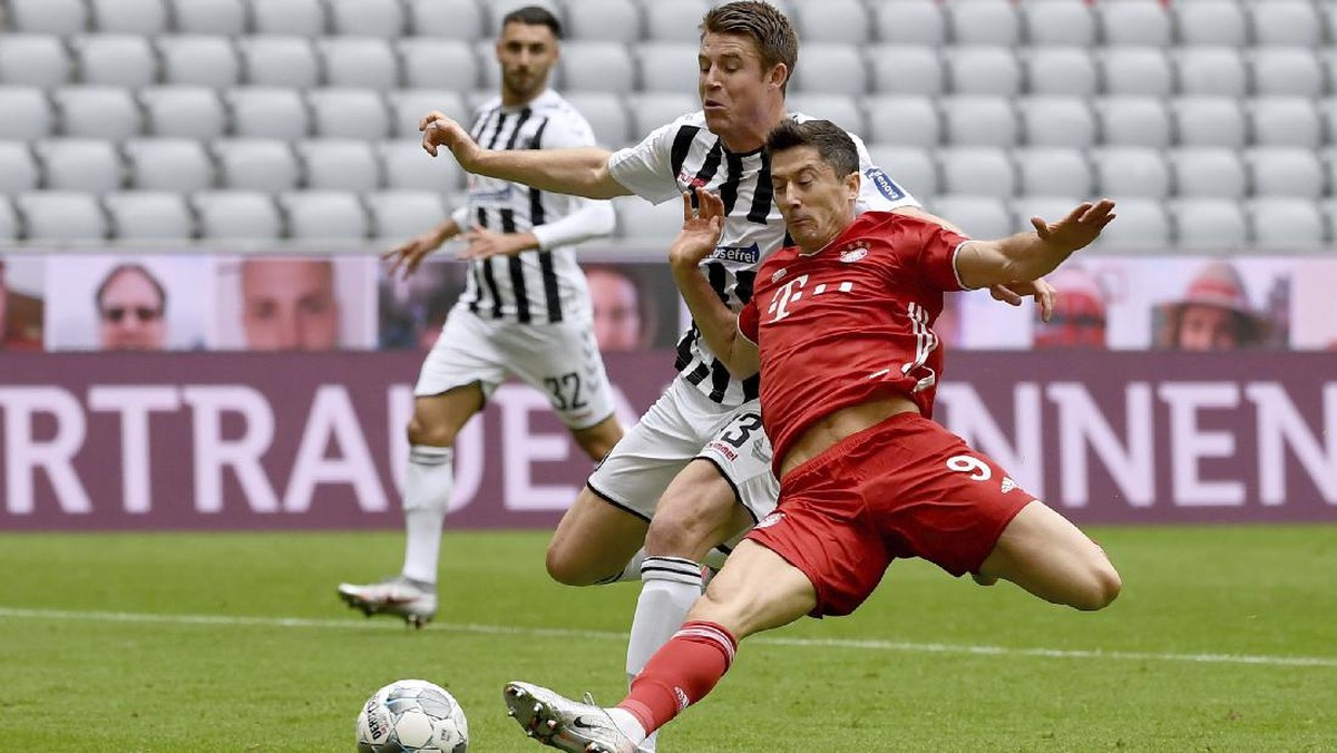 FOTO: Adu Tajam Lewandowski, Haaland, dan Werner