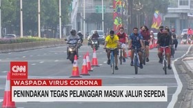 VIDEO: Penindakan Tegas Pelanggar Masuk Jalur Sepeda