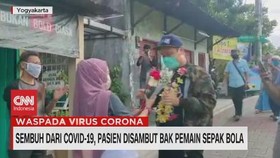 VIDEO: Sembuh, Pasien Covid-19 Disambut Bak Pemain Sepak Bola