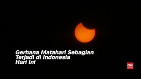 VIDEO: Gerhana Matahari Sebagian Terjadi di Indonesia