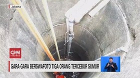 VIDEO: Gara-gara Berswafoto 3 Orang Tercebur Sumur