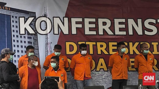 Ditreskrimum Polda Metro Jaya meringkus John Kei dan 29 orang lainnya terkait aksi penembakan di Green Lake City, Kota Tangerang.