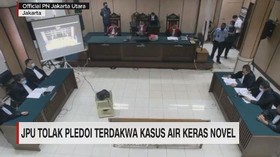 VIDEO: JPU Tolak Pledoi Terdakwa Kasus Air Keras Novel