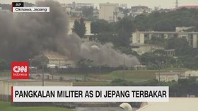VIDEO: Pangkalan Militer AS di Jepang Terbakar