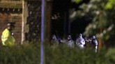 Teror Penusukan di Inggris Forensic officers work at Forbury Gardens park in Reading, England, early Sunday June 21, 2020, after a summer-evening stabbing attack took place at the park Saturday. (Steve Parsons/PA via AP)
