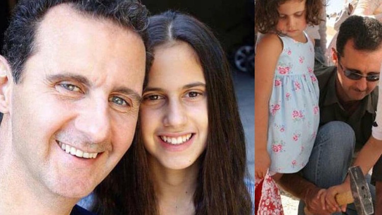 Bashar al-Assad dan putrinya