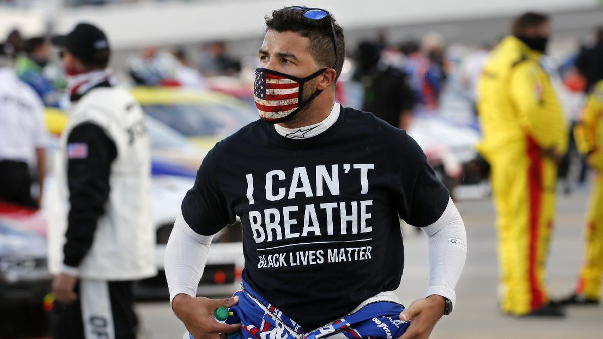 FOTO: Teror Jerat Usai Bubba Wallace Usung Black Lives Matter