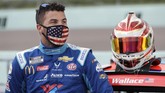 Bubba Wallace Bubba Wallace waits for the start of a NASCAR Cup Series auto race Sunday, June 14, 2020, in Homestead, Fla. (AP Photo/Wilfredo Lee)
