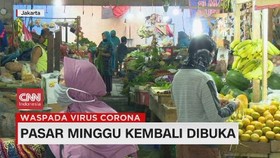 VIDEO: Pasar Minggu Kembali Dibuka