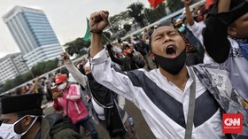 Orator Demo Tolak RUU HIP Minta Aparat Tangkap Inisiator