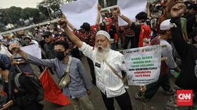 FOTO: Demo FPI Cs Tolak RUU HIP di Tengah Pandemi Corona
