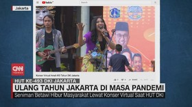 VIDEO: Gelaran Virtual HUT Ke-493 DKI Jakarta