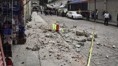 2 Orang Tewas dan 150 Bangunan Rusak Akibat Gempa di Meksiko
