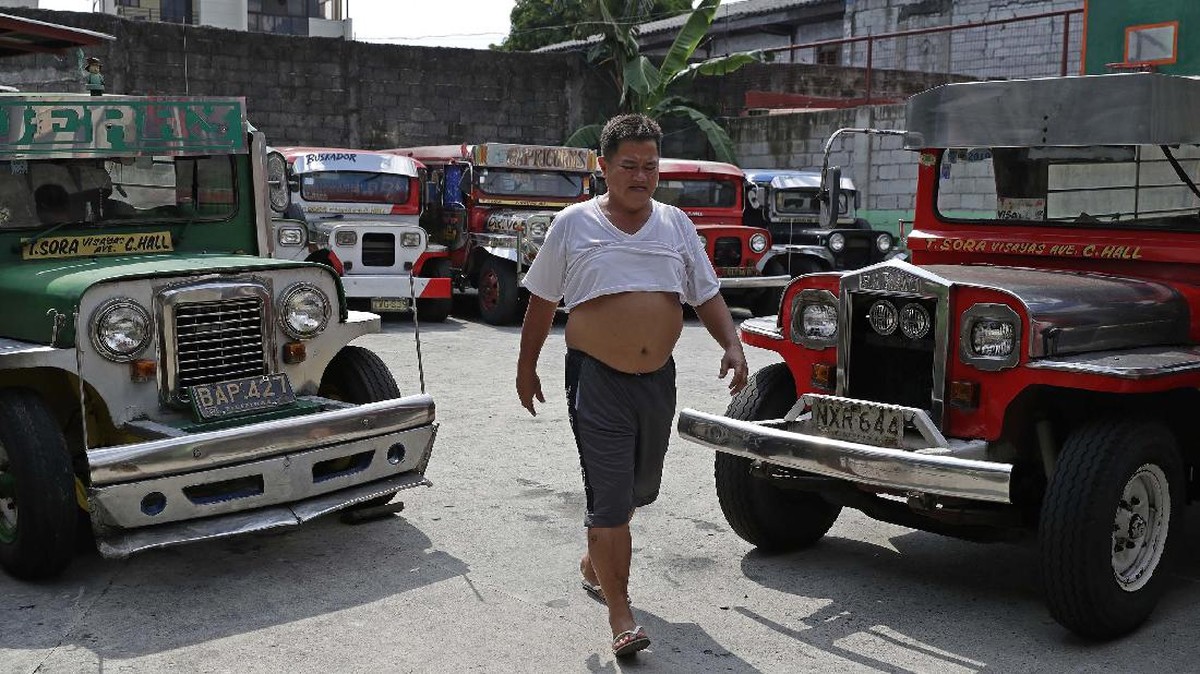 FOTO: Nestapa Sopir Jeepney Filipina di Tengah Pandemi