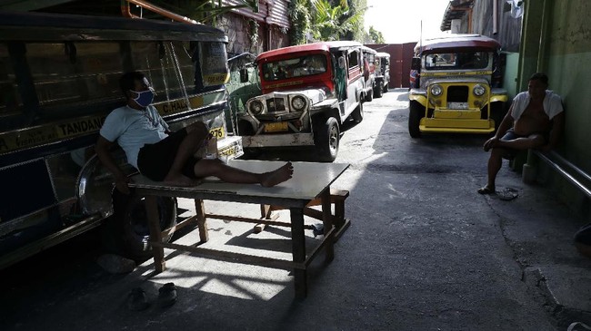 FOTO: Nestapa Sopir Jeepney Filipina di Tengah Pandemi