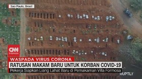 VIDEO: Ratusan Makam Baru untuk Korban Covid-19