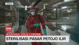 VIDEO: Sterilisasi Pasar Petojo Ilir