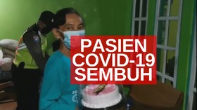 VIDEO: Pasien Sembuh Pulang Ke Rumah Disambut Warga