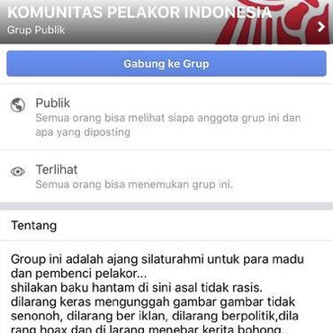 Fakta di Balik Komunitas Pelakor Indonesia yang Ramaikan Facebook