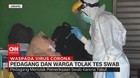 VIDEO: Pedagang dan Warga di Jakarta Tolak Tes Swab