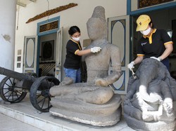 Sambut New Normal, Museum Radya Pustaka Solo Dibersihkan