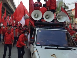 Video Massa PDIP Demo Lagi soal Pembakaran Bendera, Kali Ini di Jakut