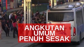 VIDEO: Kasus Covid-19  Tinggi, Angkutan Umum Penuh Sesak