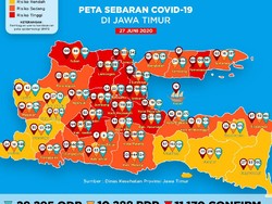 Kasus Positif COVID-19 di Jatim Tembus 11.170, yang Sembuh 3.720 Pasien