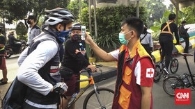 Ikut CFD di Antasari, Masyarakat Wajib Ukur Suhu Tubuh