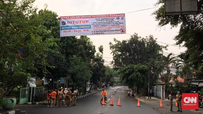 Car Free Day Minggu 28 Juni di Jakarta Selatan.