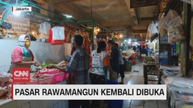 VIDEO: Pasar Rawamangun Kembali Dibuka