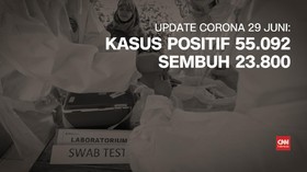 VIDEO: 29 Juni, Kasus Positif Corona Tembus 55.092