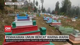 VIDEO: Pemakaman Umum Bercat Warna-warni di Pasuruan