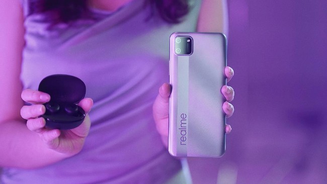 Realme membanderol C11 diharga Rp1 jutaan dengan baterai besar 5.000 mAh.