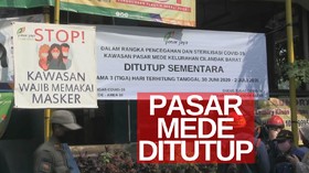 VIDEO: 2 Pedagang Hasil Swab Positif, Pasar Mede Ditutup