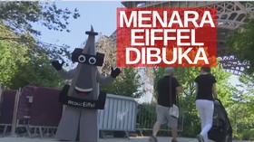 VIDEO: Setelah 3 Bulan Tutup, Menara Eiffel Dibuka