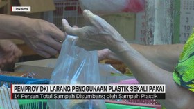 VIDEO: Pemprov DKI Resmi Larang Penggunaan Kantong Plastik