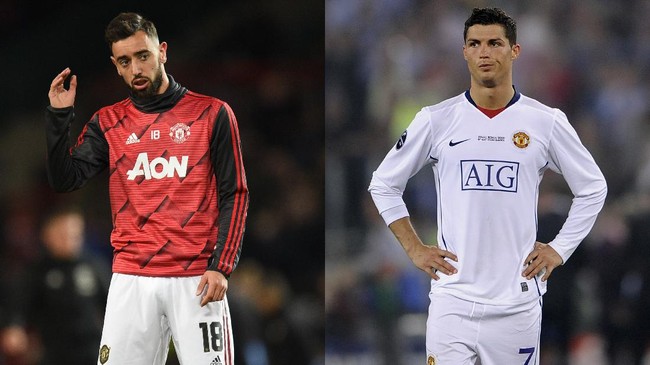 Foto Combo Bruno Fernandes danCristiano Ronaldo
