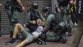 FOTO: Jerat Beleid Baru untuk Demonstran Hong Kong