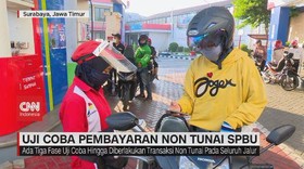VIDEO: Uji Coba Pembayaran Non Tunai SPBU