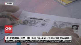 VIDEO: Perpanjang SIM Gratis Tenaga Medis RSD Wisma Atlet