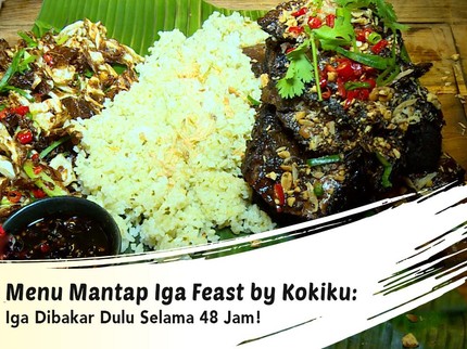 Menu Mantap Iga Feast by Kokiku: Iga Dibakar Dulu Selama 48 Jam!