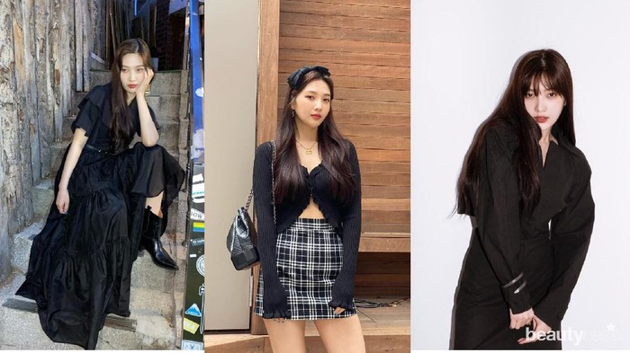 Pakai Outfit All-Black, Begini 7 Ide Fashion Joy Red Velvet