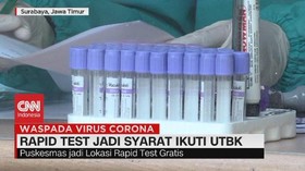 VIDEO: Rapid Test Syarat Ikuti UTBK