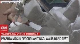 VIDEO: Peserta Masuk Perguruan TInggi Wajib Rapid Test
