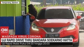 VIDEO: Uji Rapid Test Drive Thru Bandara Soekarno Hatta