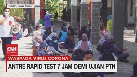 VIDEO: Antre Rapid Test 7 Jam Demi Ujian PTN