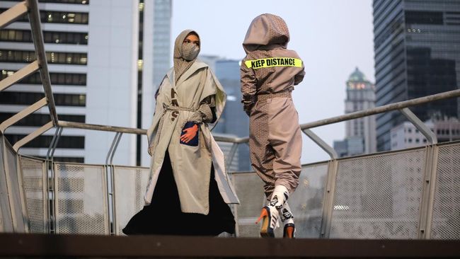 New Normal Fashion Indonesia: Kimono Meeting Online-APD Modis Koleksi terbaru dari Nafash (Kolaborasi dengan Madja by Mayaratih), member IFC DKI Jakarta.